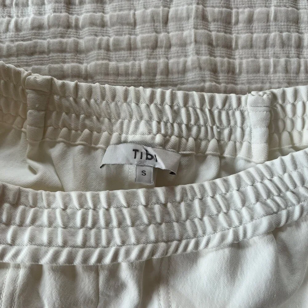 Tibi Chalky Drape Plashet Jogger- Regular- White- SR - Picture 5 of 13